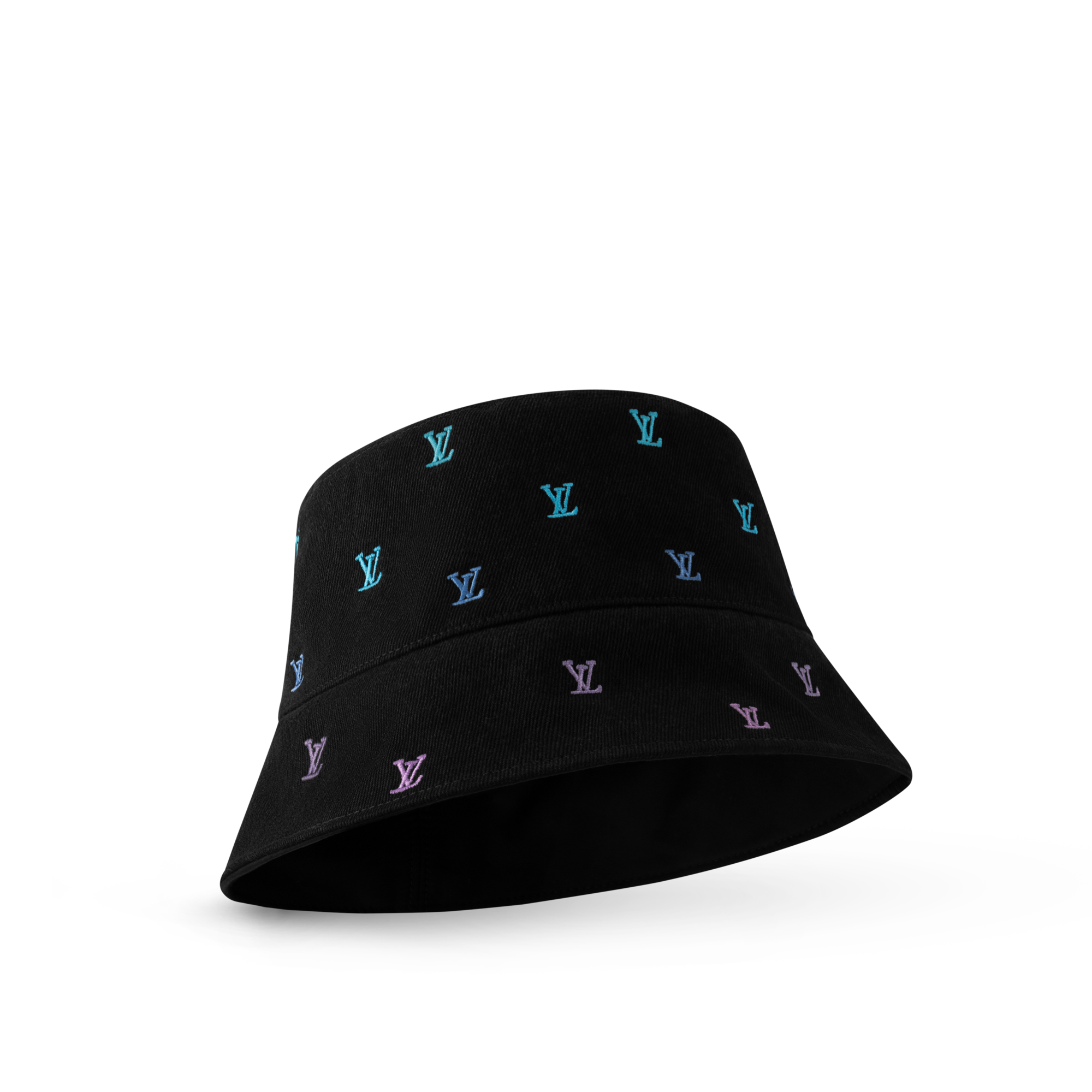 Bob LV Blason Shading Denim réversible S00 Homme Accessoires Chapeaux, Bonnets et Gants | LOUIS VUITTON (Zoom produit)