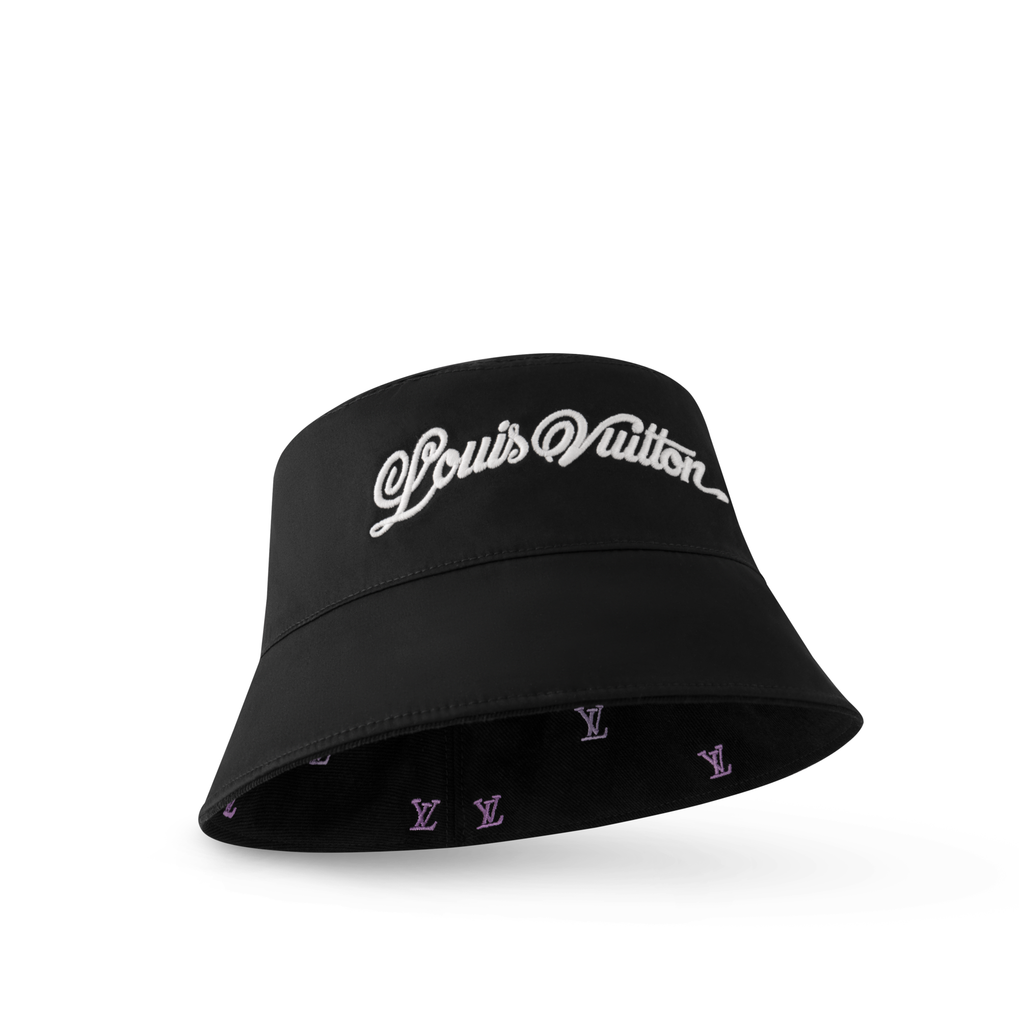 Bob LV Blason Shading Denim réversible S00 Homme Accessoires Chapeaux, Bonnets et Gants | LOUIS VUITTON (Zoom produit)