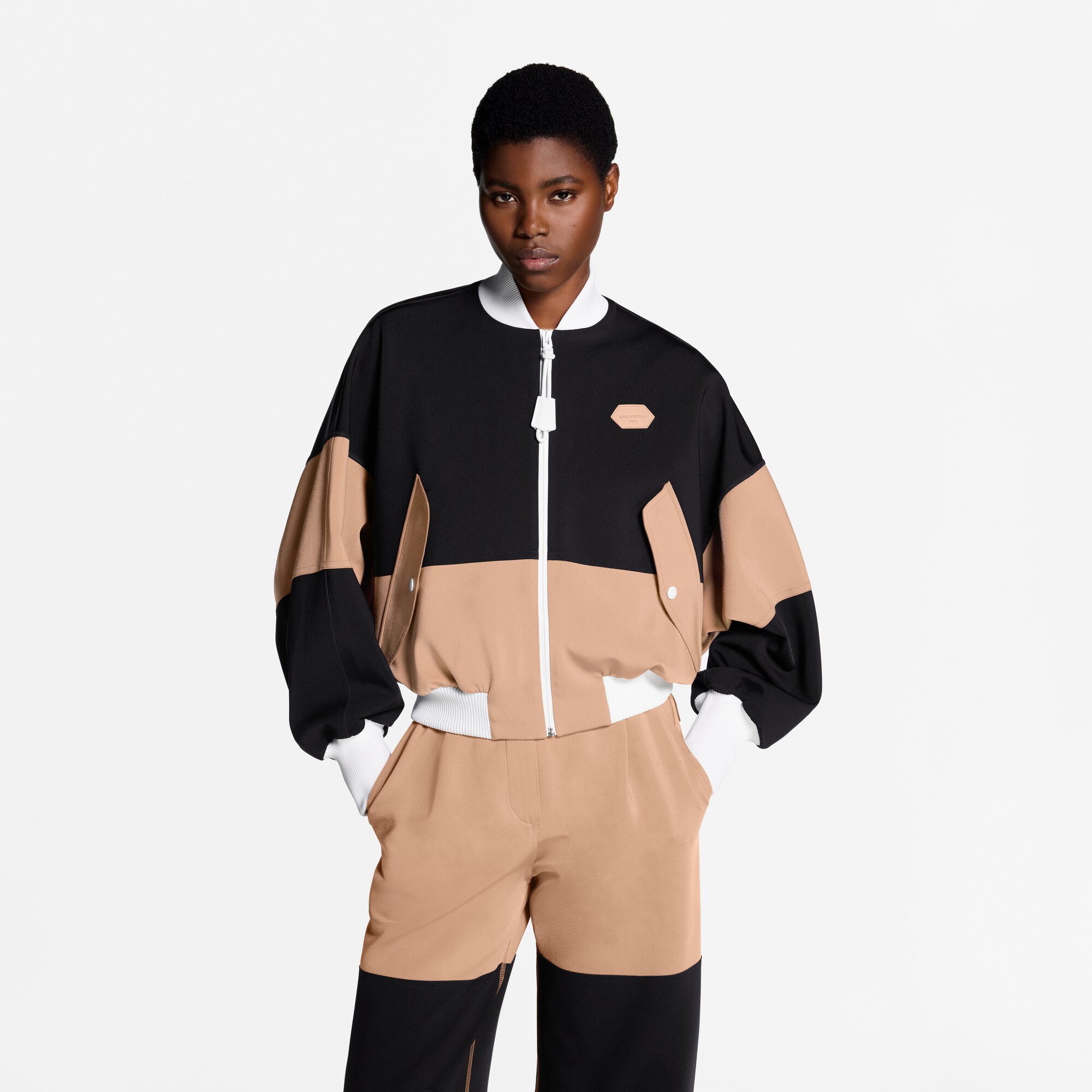 Bomber aviateur color-block  Femme Prêt-à-porter Manteaux et vestes | LOUIS VUITTON (Zoom produit)