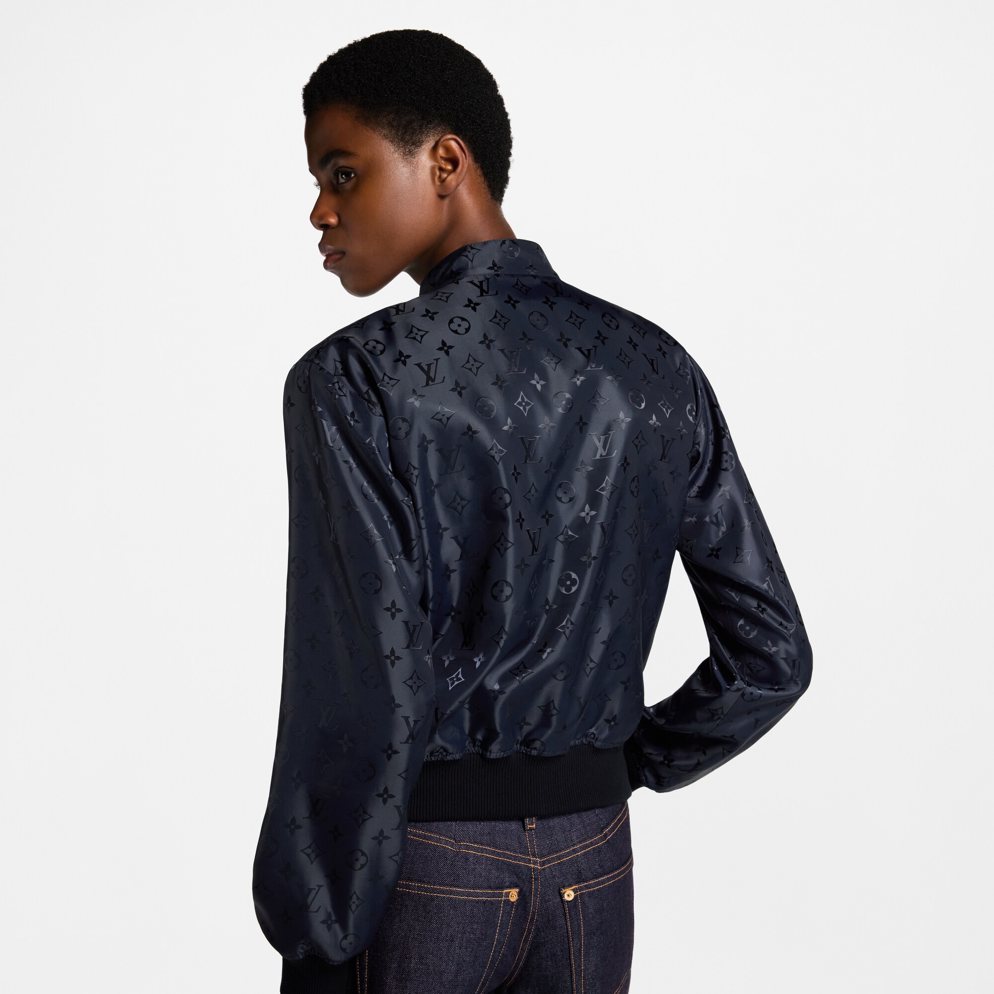 Bomber aviateur réversible à collier  Femme Prêt-à-porter Manteaux et vestes | LOUIS VUITTON (Zoom produit)