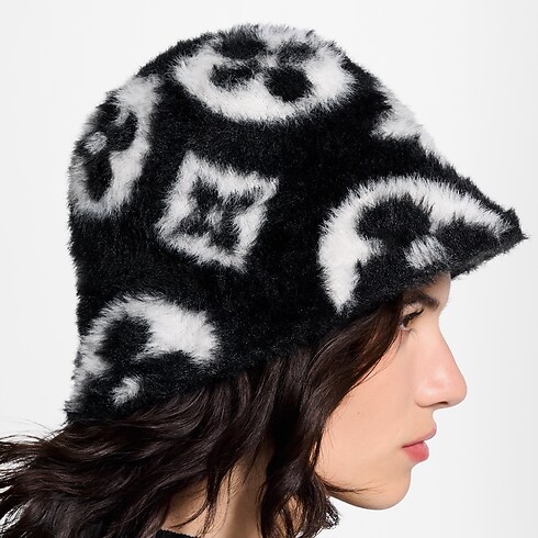 Bonnet LV Fluffy Monogram S00 Femme Accessoires Chapeaux et Casquettes | LOUIS VUITTON (Zoom produit)