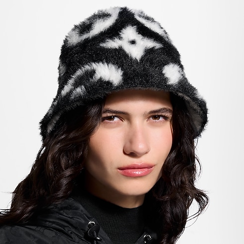 Bonnet LV Fluffy Monogram S00 Femme Accessoires Chapeaux et Casquettes | LOUIS VUITTON (Zoom produit)