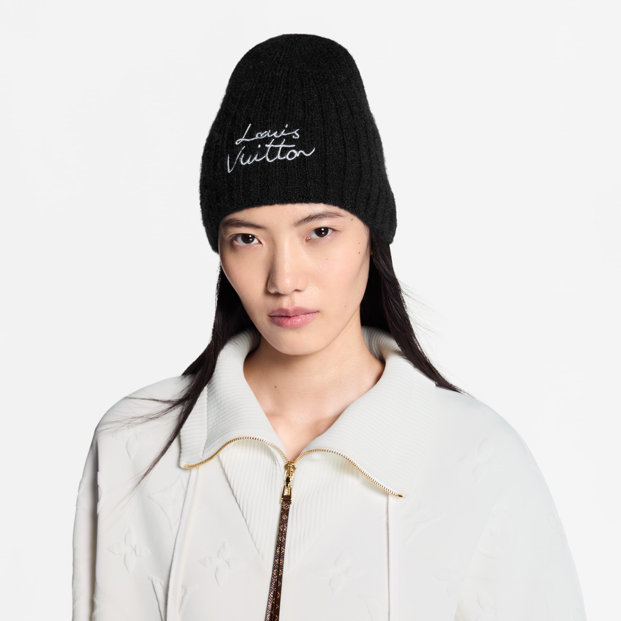 Bonnet LV Script S00 Femme Accessoires Chapeaux et Casquettes | LOUIS VUITTON (Zoom produit)