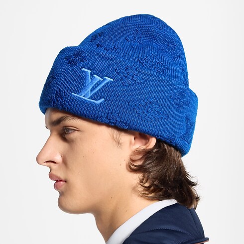 Bonnet Monogram Reporter vue recadrée et portée