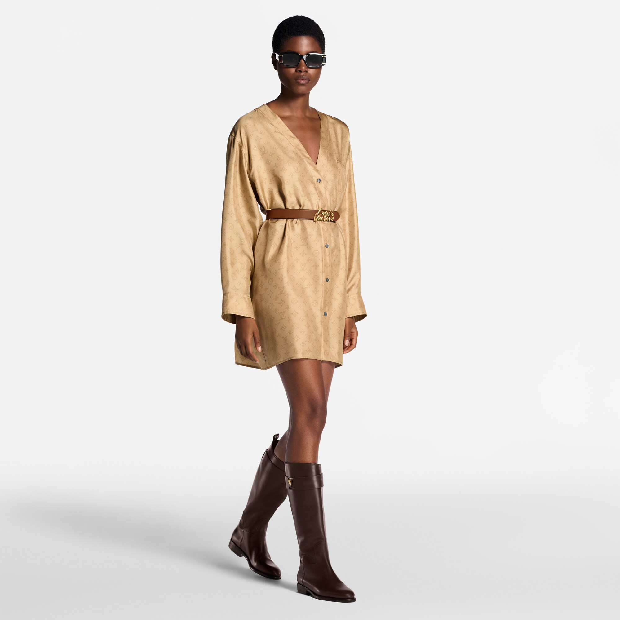 Botte haute plate Midtown  Femme Souliers Bottines et bottes | LOUIS VUITTON (Zoom produit)