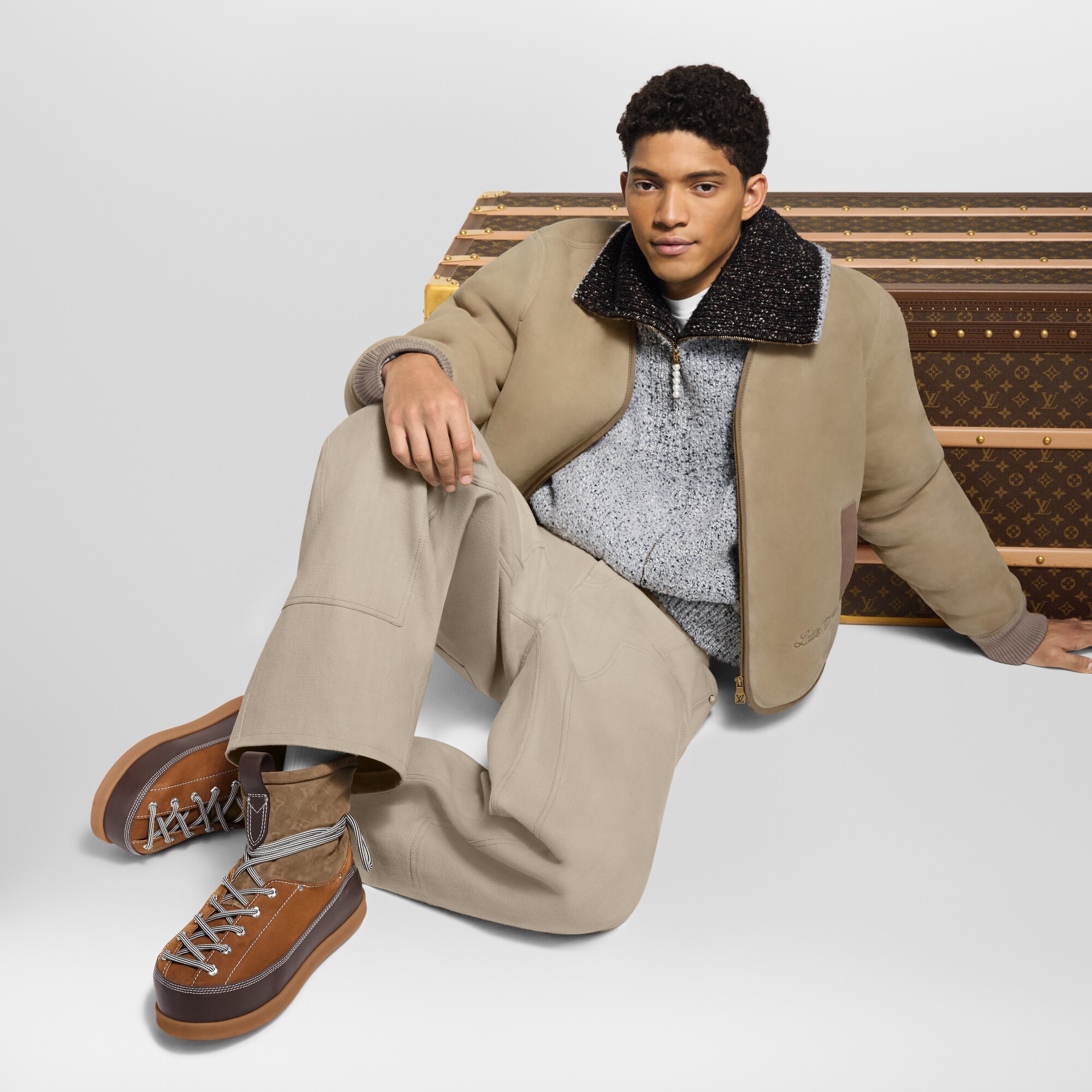 Bottine mi-haute LV Yeti  Homme Souliers Bottes et bottines | LOUIS VUITTON (Zoom produit)