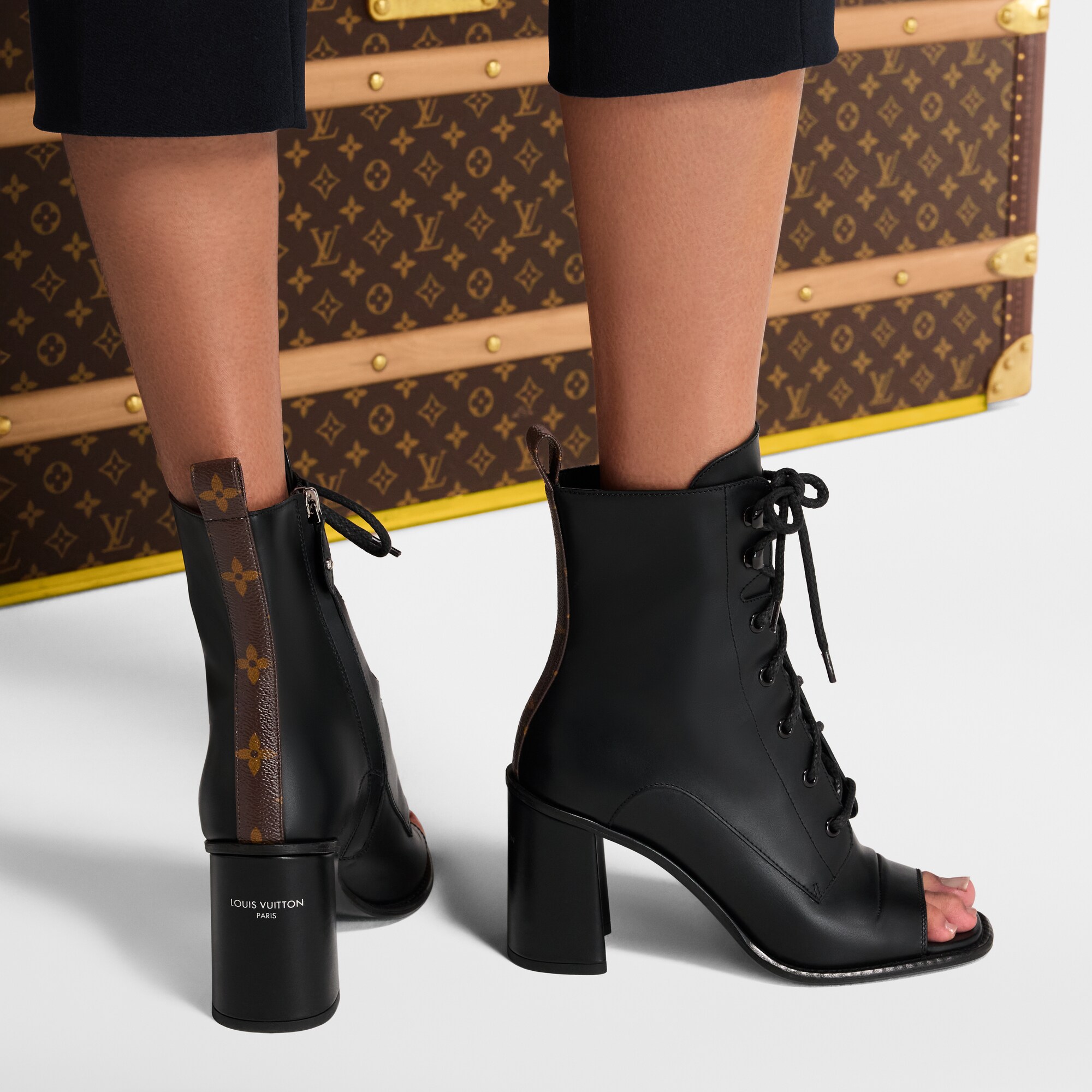 Bottine ouverte Berlin  Femme Souliers Bottines et bottes | LOUIS VUITTON (Zoom produit)