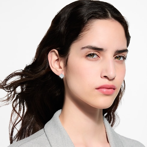 Boucles d'oreilles LV Cube, argent S00 Femme Bijoux Boucles d’oreilles | LOUIS VUITTON (Zoom produit)