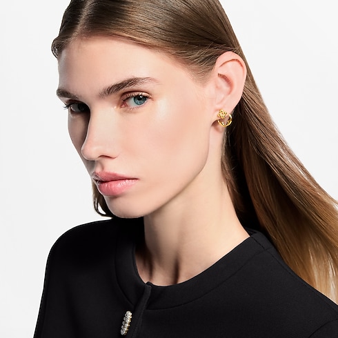 Boucles d'oreilles LV Flowergram vue portée