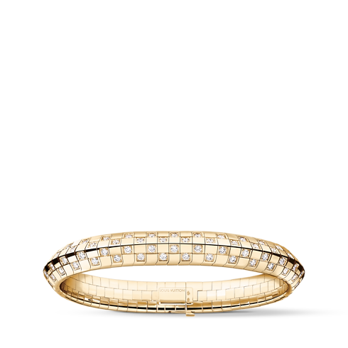Bracelet double rang Le Damier de Louis Vuitton, or jaune et diamants Jewelry Catégories Bracelets | LOUIS VUITTON (Zoom produit)