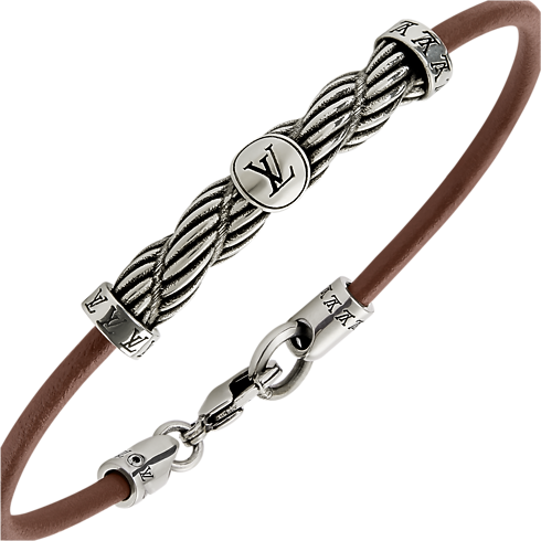 Bracelet en cuir LV Braids Autres Cuirs Homme Accessoires Tous les accessoires | LOUIS VUITTON (Zoom produit)