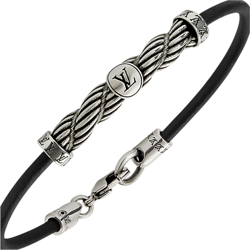 Bracelet en cuir LV Braids Autres Cuirs Homme Accessoires Tous les accessoires | LOUIS VUITTON (Zoom produit)