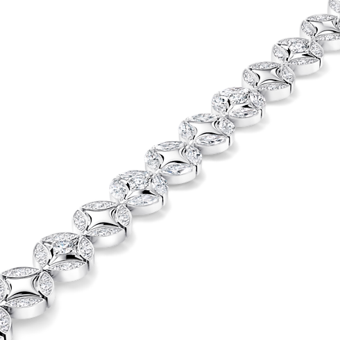 Bracelet Galaxie, or blanc et diamants Les Extraordinaires Joaillerie Bracelets | LOUIS VUITTON (Zoom produit)