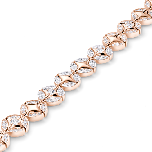 Bracelet Galaxie, or rose et diamants Les Extraordinaires Joaillerie Bracelets | LOUIS VUITTON (Zoom produit)