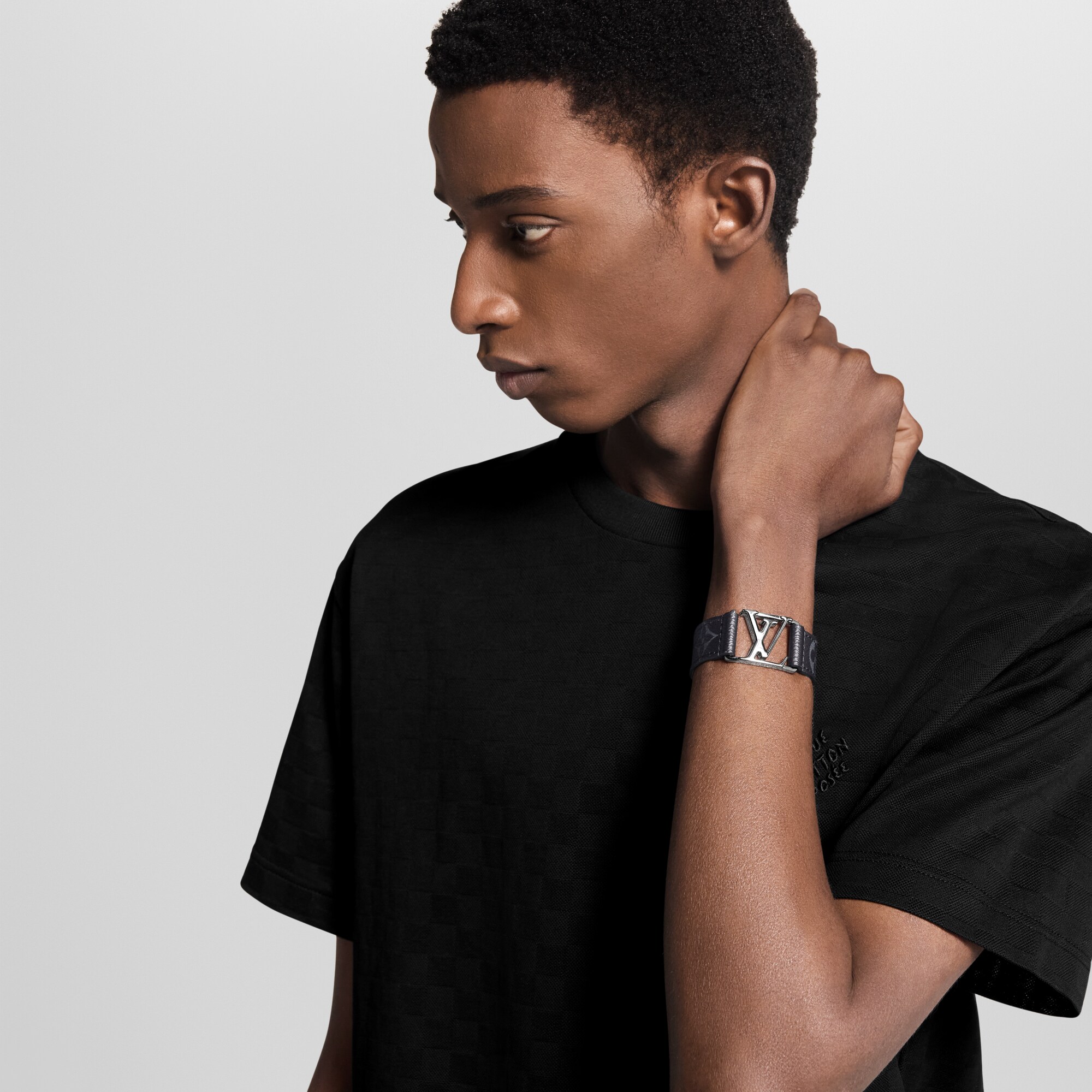 Bracelet Hockenheim Toile Monogram Éclipse Homme Bijoux Tous les bijoux | LOUIS VUITTON (Zoom produit)