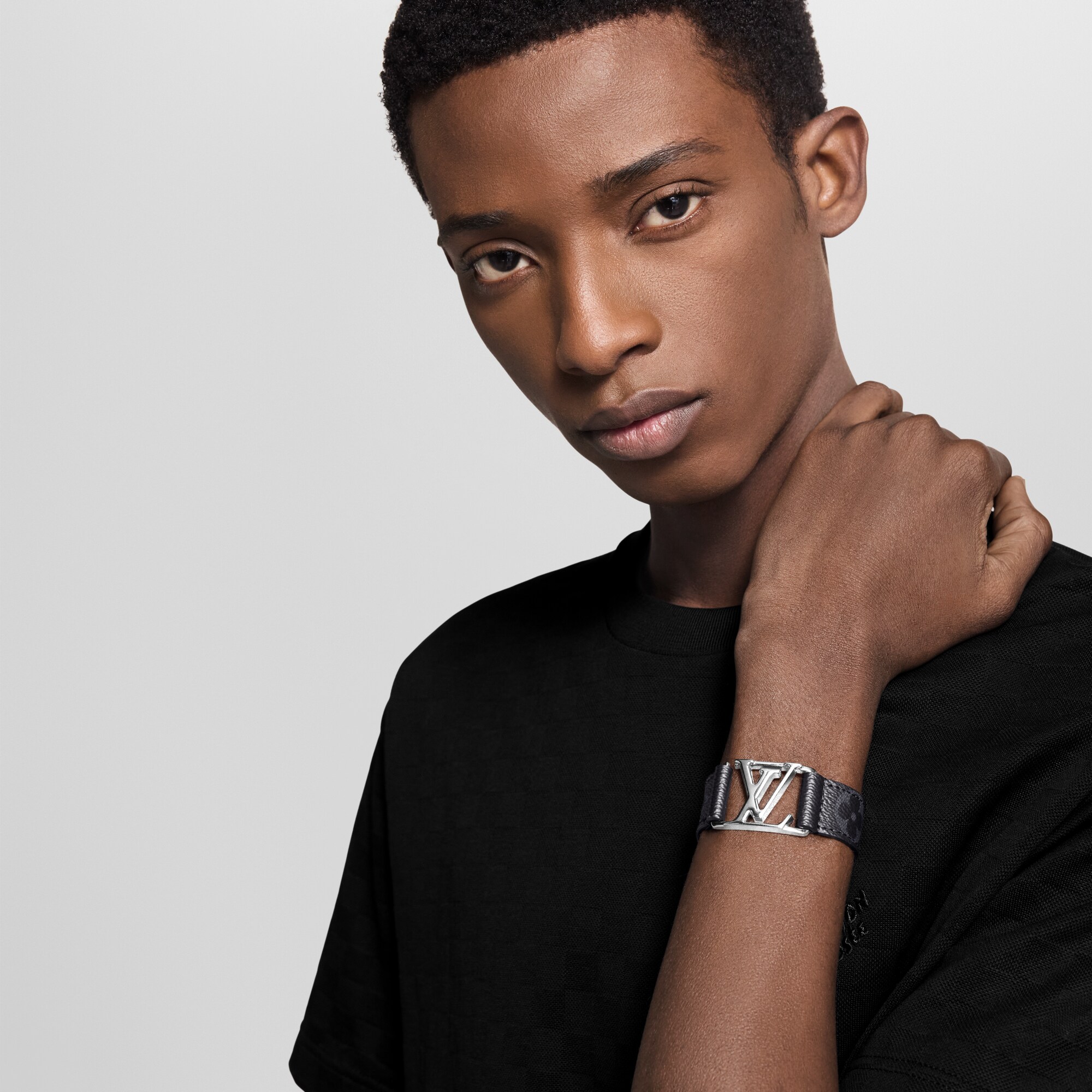 Bracelet Hockenheim Toile Monogram Éclipse Homme Bijoux Tous les bijoux | LOUIS VUITTON (Zoom produit)