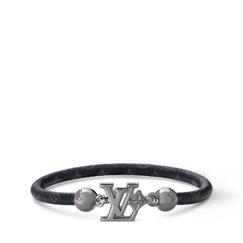 Bracelet LV Flower Toile Monogram Éclipse Homme Bijoux Bracelets | LOUIS VUITTON (Zoom produit)