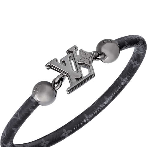 Bracelet LV Flower Toile Monogram Éclipse Homme Bijoux Bracelets | LOUIS VUITTON (Zoom produit)