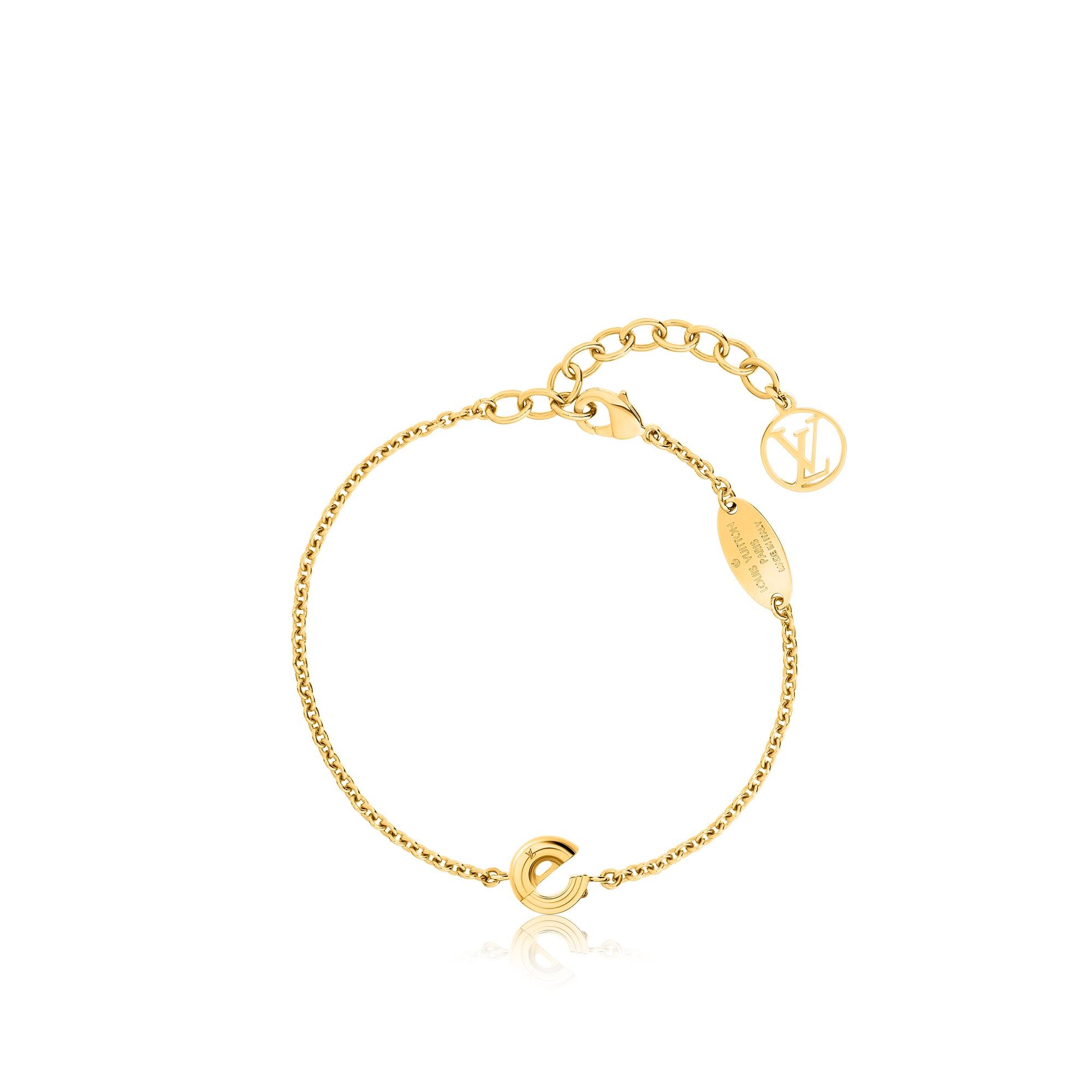 Bracelet lettre e Clearance