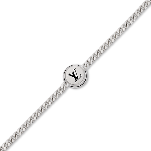 Bracelet médaillon LV Spike vue détaillée