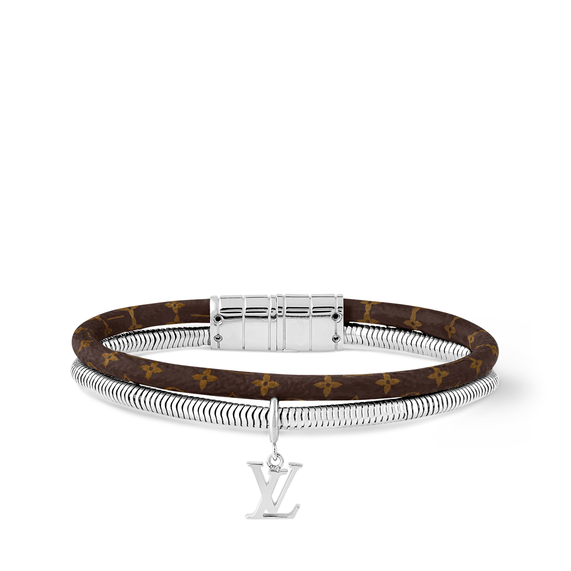 Bracelet Monogram Swirl Toile Monogram Éclipse Homme Bijoux Bracelets | LOUIS VUITTON (Zoom produit)