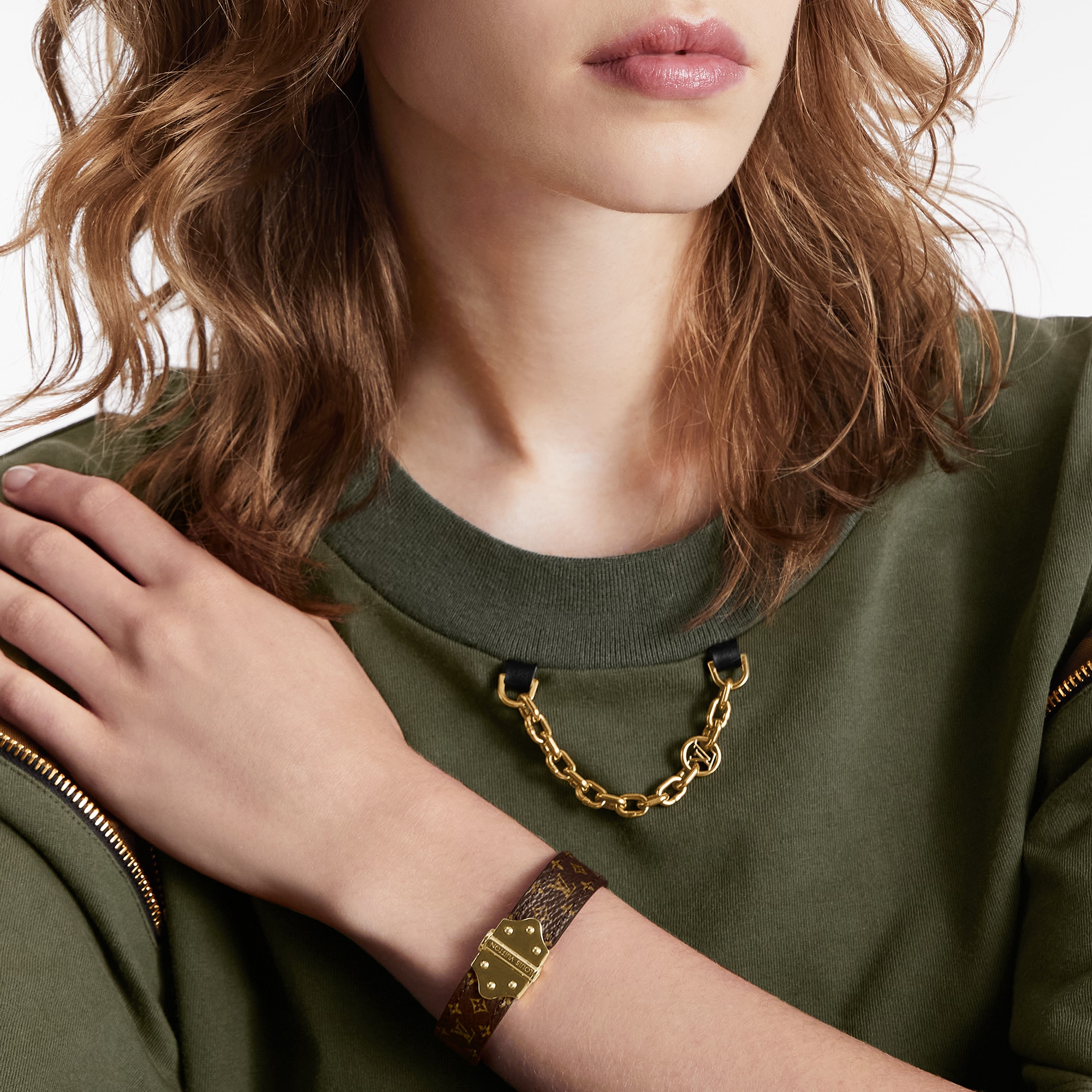 Bracelet Nano Monogram Toile Monogram Femme Bijoux Bracelets | LOUIS VUITTON (Zoom produit)