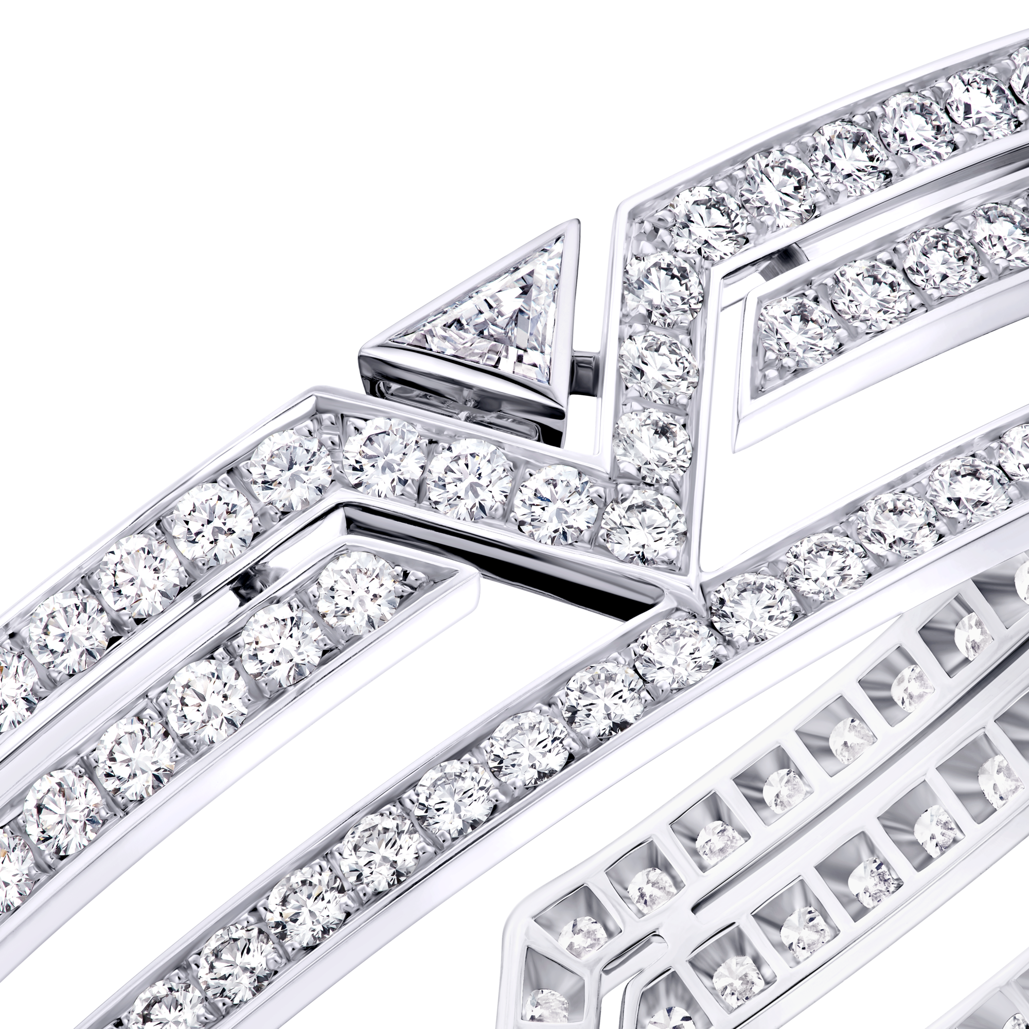 Bracelet Pure V, or blanc et diamants  Les Extraordinaires Joaillerie Bracelets | LOUIS VUITTON (Zoom produit)
