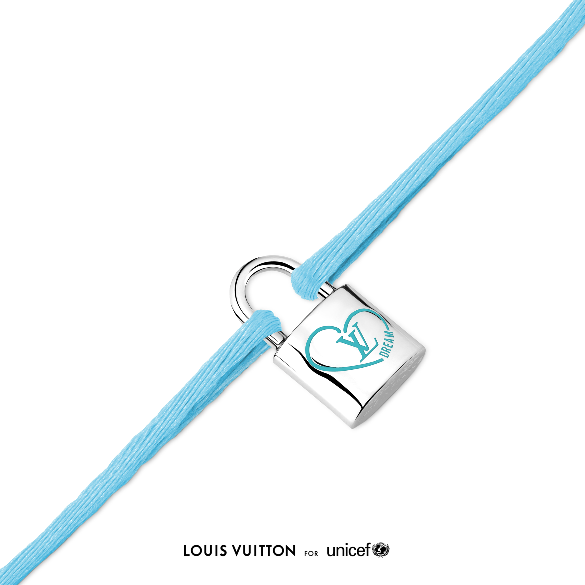 Bracelet Silver Lockit x Felix, argent sterling, laque bleue et cordon en polyester  Joaillerie Catégories Bracelets | LOUIS VUITTON (Zoom produit)