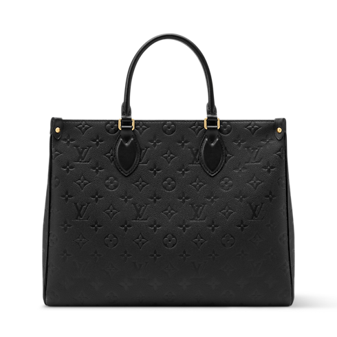 Cabas OnTheGo MM Cuir Monogram Empreinte Femme Sacs à main Sacs à main | LOUIS VUITTON (Zoom produit)