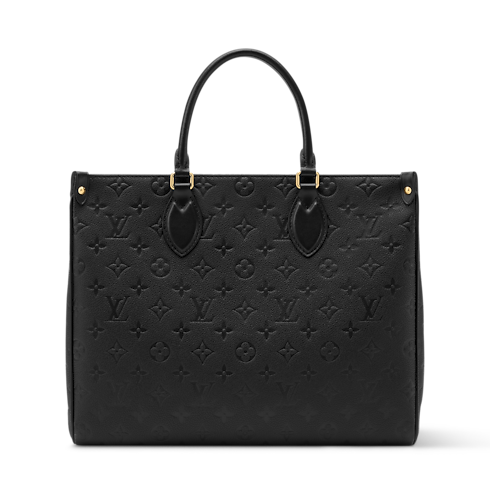 Cabas OnTheGo MM Cuir Monogram Empreinte Femme Sacs à main Sacs à main | LOUIS VUITTON (Zoom produit)