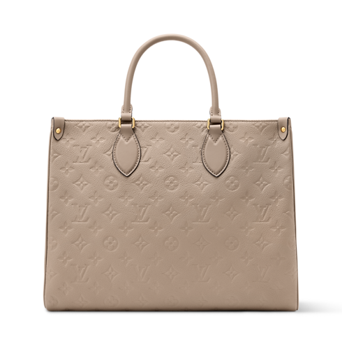 Cabas OnTheGo MM Cuir Monogram Empreinte Femme Sacs à main Sacs à main | LOUIS VUITTON (Zoom produit)