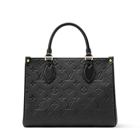 Cabas OnTheGo PM Cuir Monogram Empreinte Femme Sacs à main Sacs à main | LOUIS VUITTON (Zoom produit)
