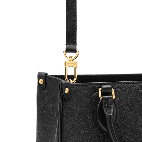 Cabas OnTheGo PM Cuir Monogram Empreinte Femme Sacs à main Sacs à main | LOUIS VUITTON (Zoom produit)