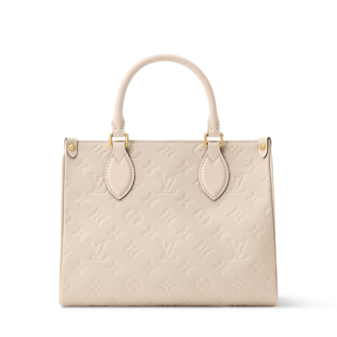 Cabas OnTheGo PM Cuir Monogram Empreinte Femme Sacs à main Sacs à main | LOUIS VUITTON (Zoom produit)