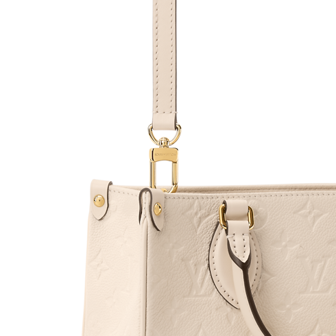 Cabas OnTheGo PM Cuir Monogram Empreinte Femme Sacs à main Sacs à main | LOUIS VUITTON (Zoom produit)