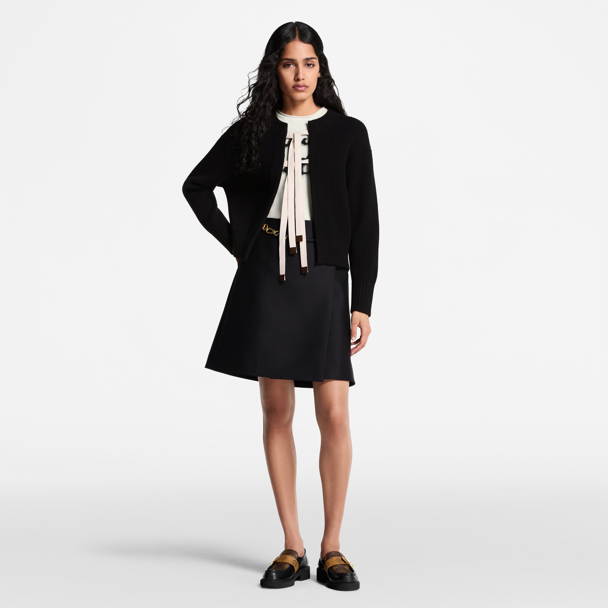 Cardigan à attache ruban  Femme Prêt-à-porter Maille | LOUIS VUITTON (Zoom produit)