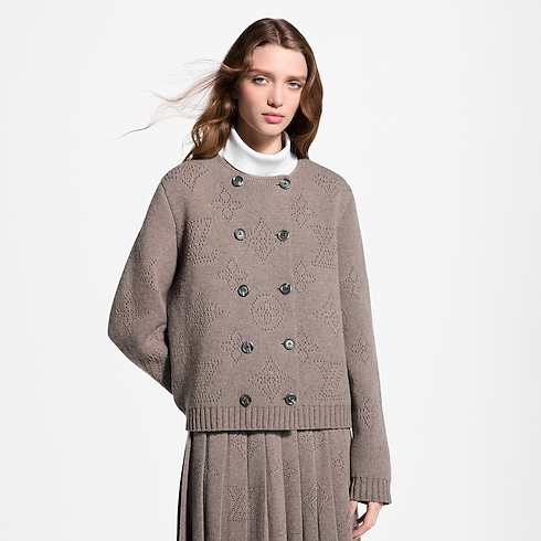 Cardigan croisé en maille Mahina Femme Prêt-à-porter Maille | LOUIS VUITTON (Zoom produit)