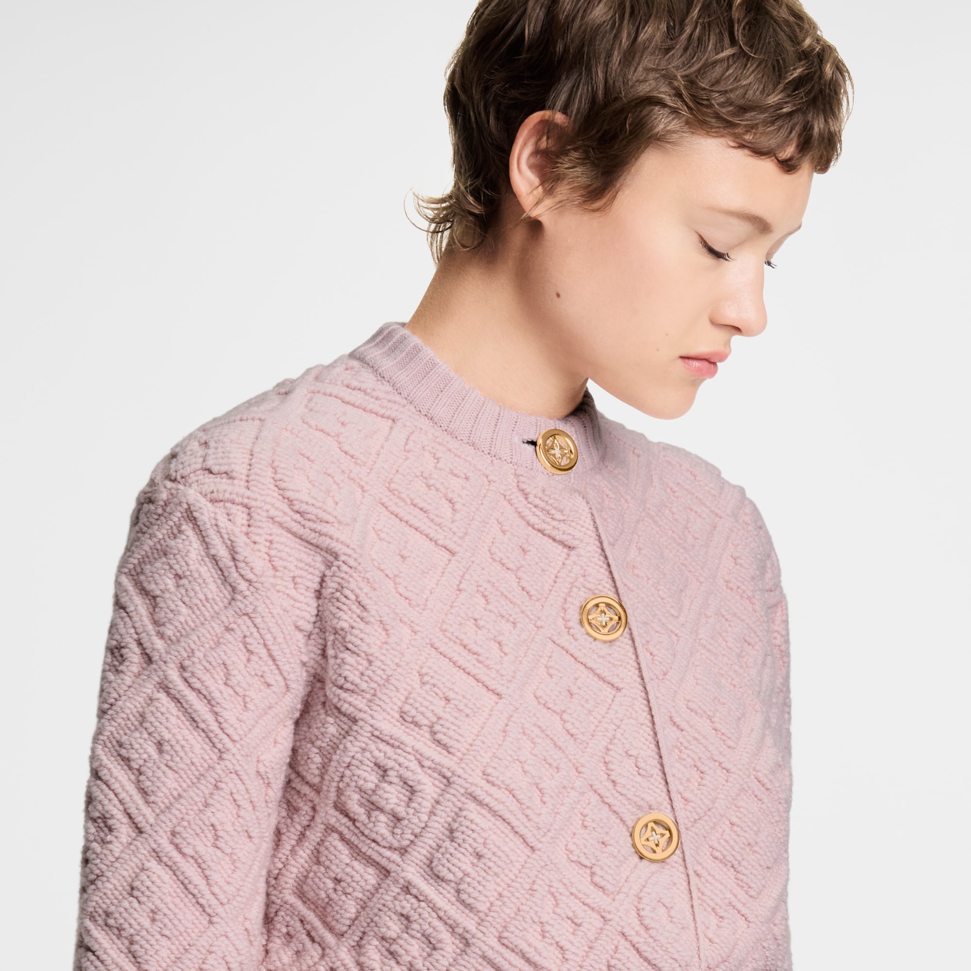 Cardigan en tissu éponge Monogram  Femme Prêt-à-porter Maille | LOUIS VUITTON (Zoom produit)