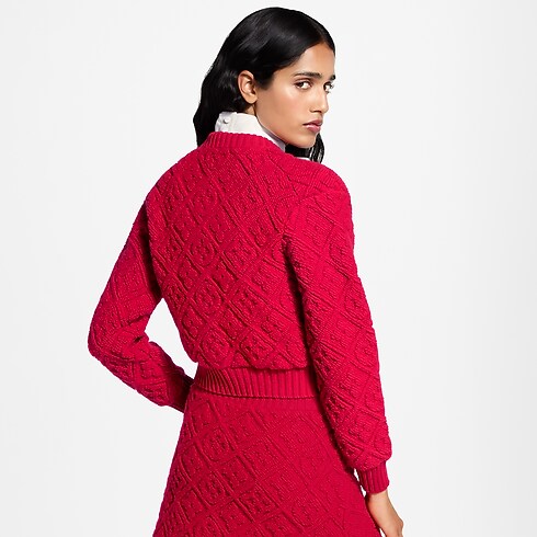 Cardigan en tissu éponge Monogram Femme Prêt-à-porter Tops et chemises | LOUIS VUITTON (Zoom produit)