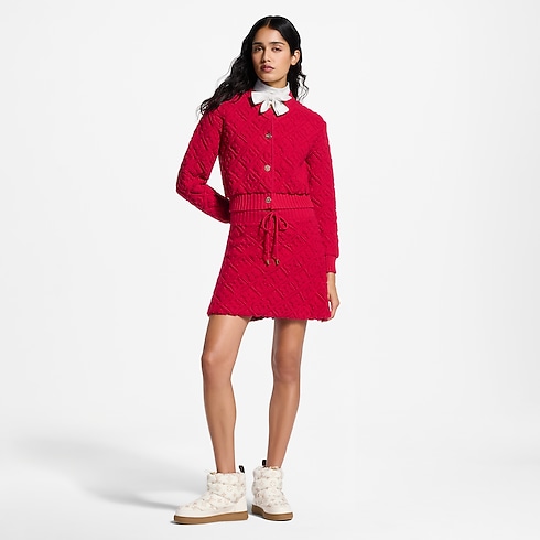 Cardigan en tissu éponge Monogram Femme Prêt-à-porter Tops et chemises | LOUIS VUITTON (Zoom produit)