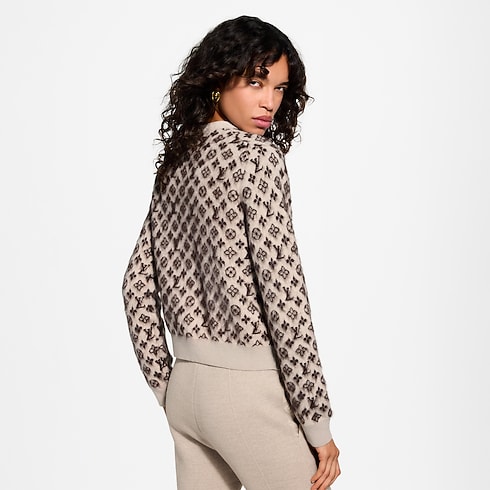 Cardigan Monogram en maille brossée Femme Prêt-à-porter Maille | LOUIS VUITTON (Zoom produit)
