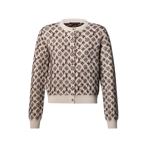 Cardigan Monogram en maille brossée Femme Prêt-à-porter Maille | LOUIS VUITTON (Zoom produit)