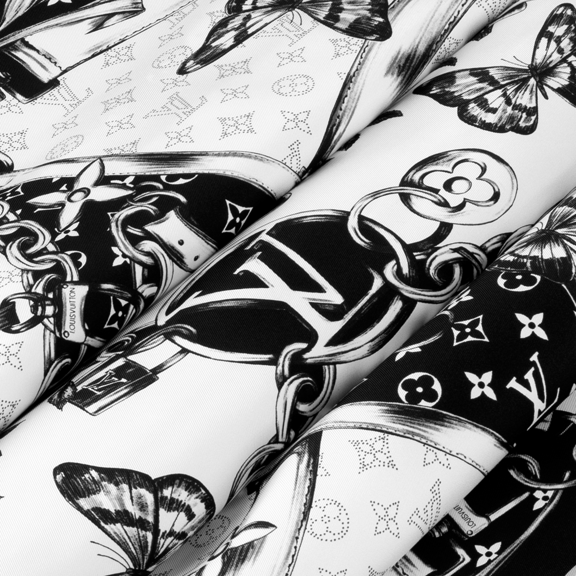 Carré Blooming Monogram 90 S00 Femme Accessoires Carrés de soie et bandeaux | LOUIS VUITTON (Zoom produit)