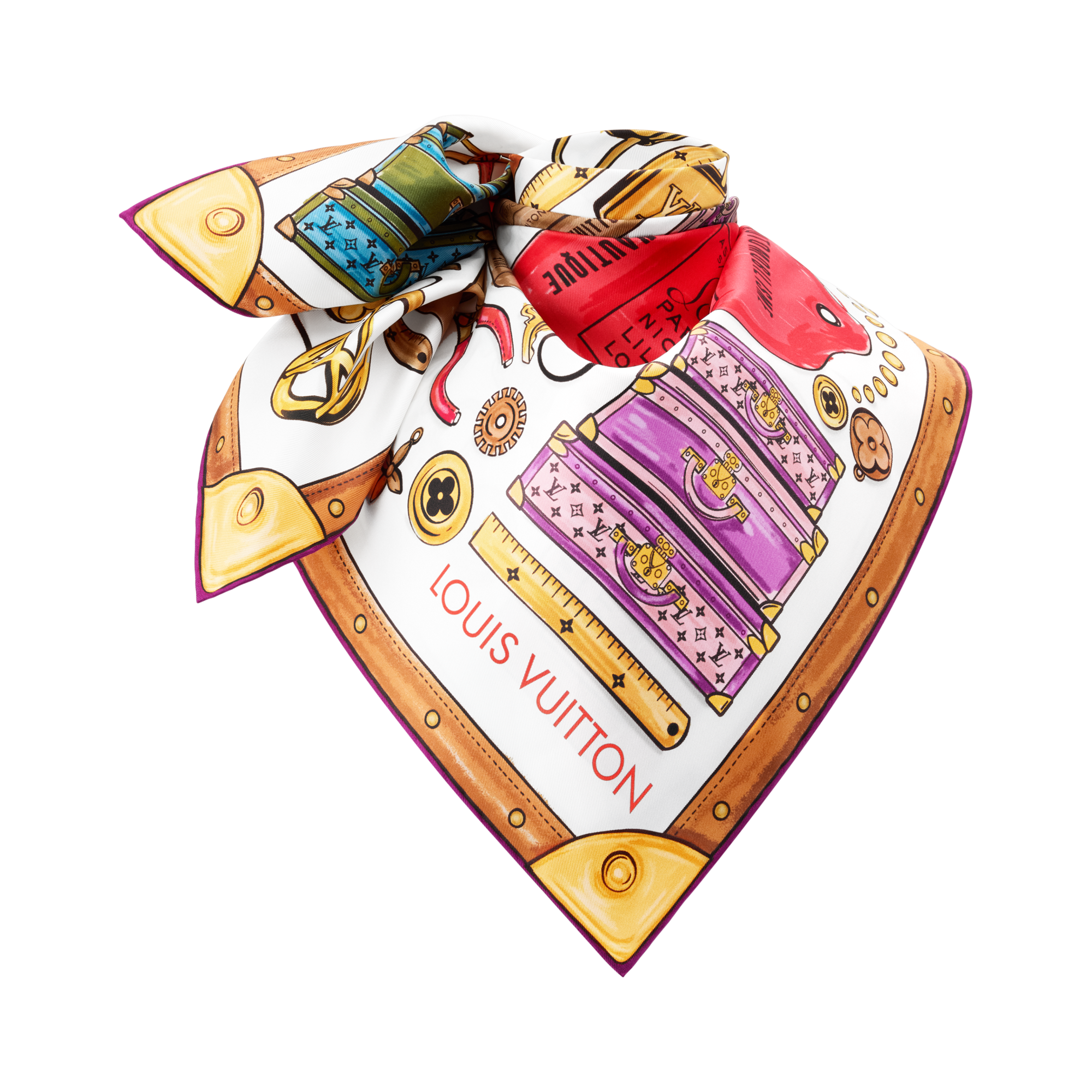 Carré LV Tool Box 90 S00 Femme Accessoires Carrés de soie et bandeaux | LOUIS VUITTON (Zoom produit)