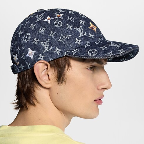 Casquette en denim Monogram Flower S00 Homme Accessoires Chapeaux, Bonnets et Gants | LOUIS VUITTON (Zoom produit)