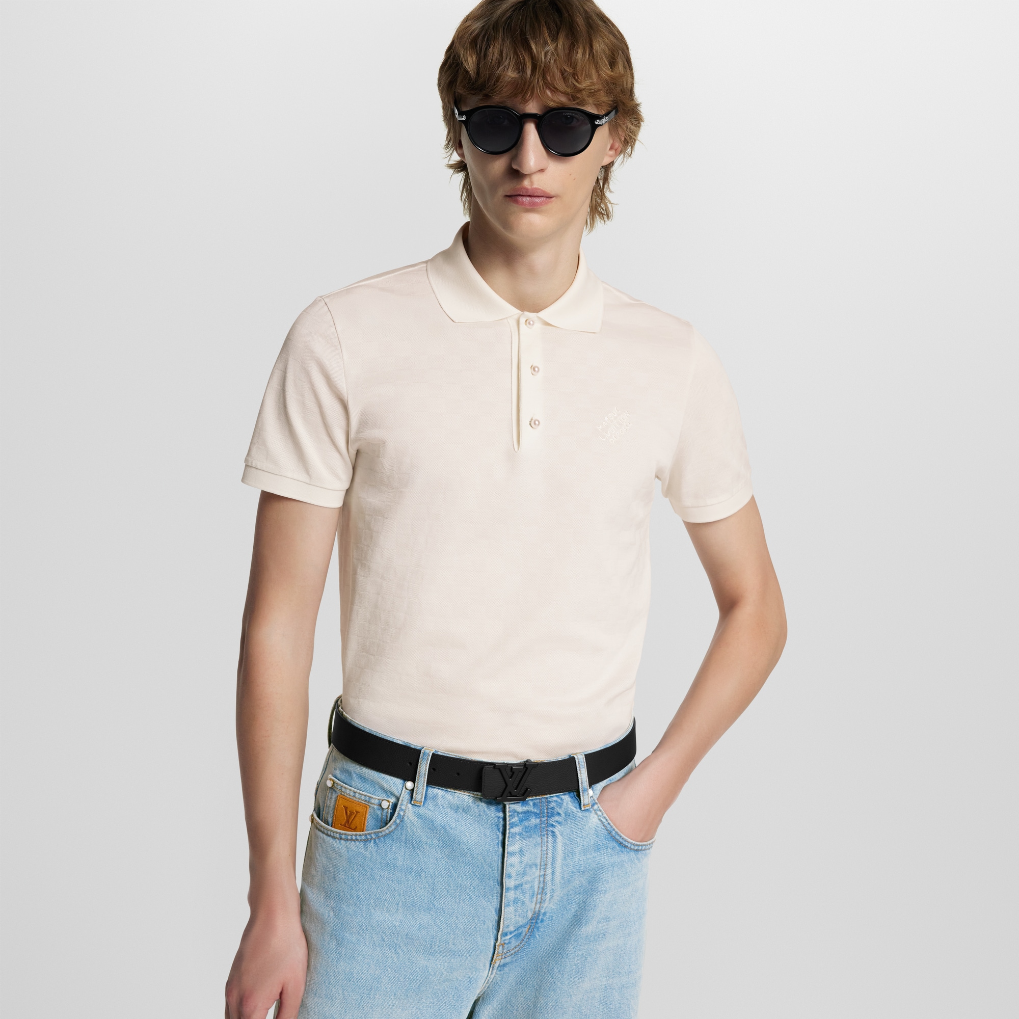 Ceinture LV Aerogram 35 mm Autres Cuirs Homme Accessoires Ceintures | LOUIS VUITTON (Zoom produit)