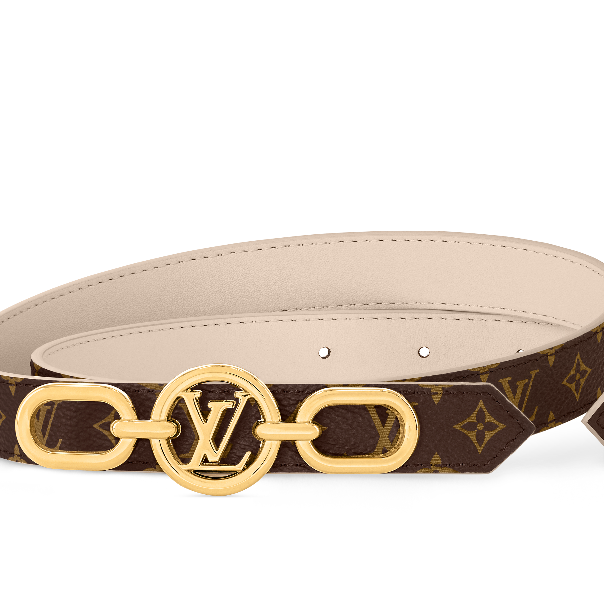Ceinture LV Circle Prime 20 mm réversible Toile Monogram Femme Accessoires Ceintures | LOUIS VUITTON (Zoom produit)