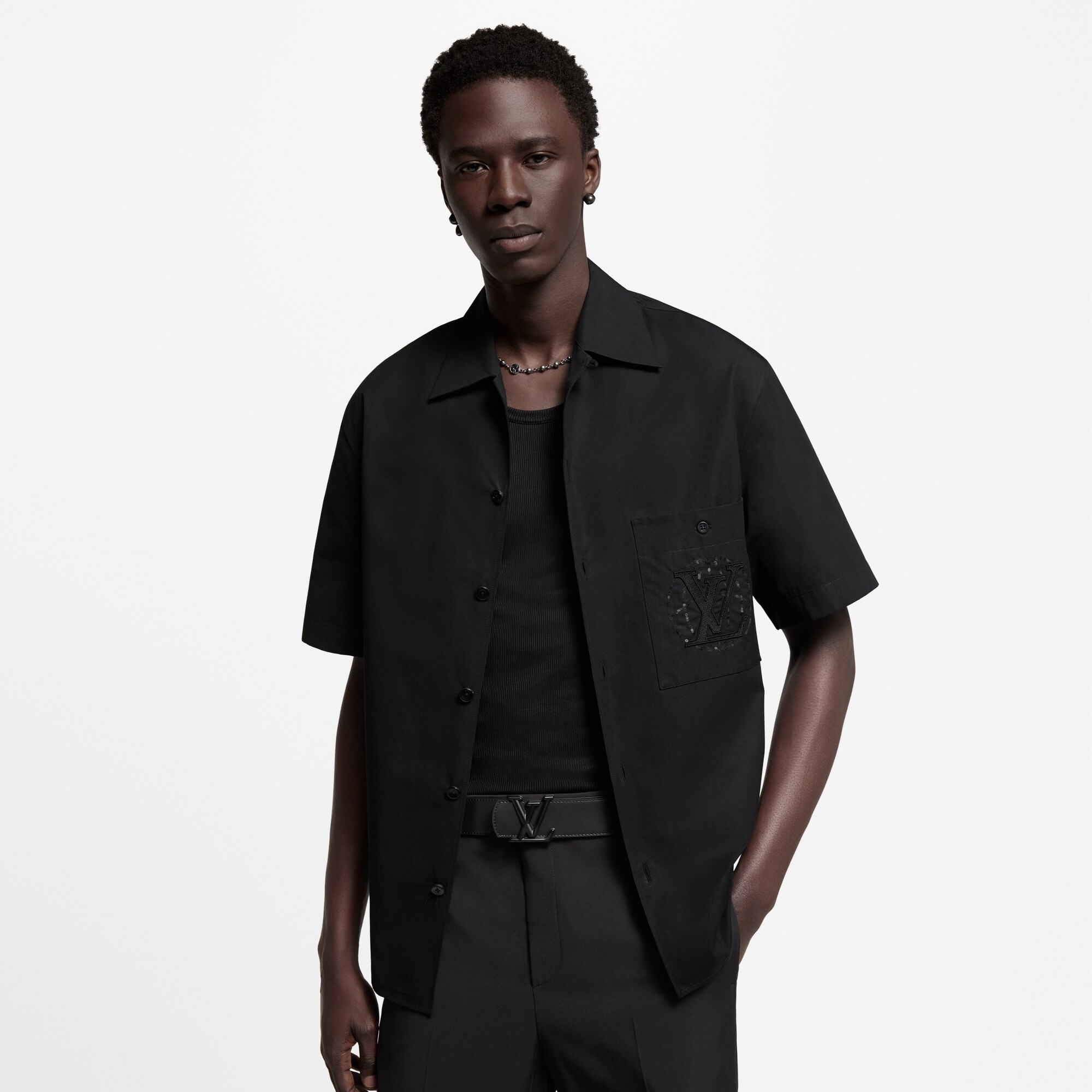 Ceinture LV Dimension 40 mm réversible Toile Monogram Éclipse Homme Accessoires Ceintures | LOUIS VUITTON (Zoom produit)