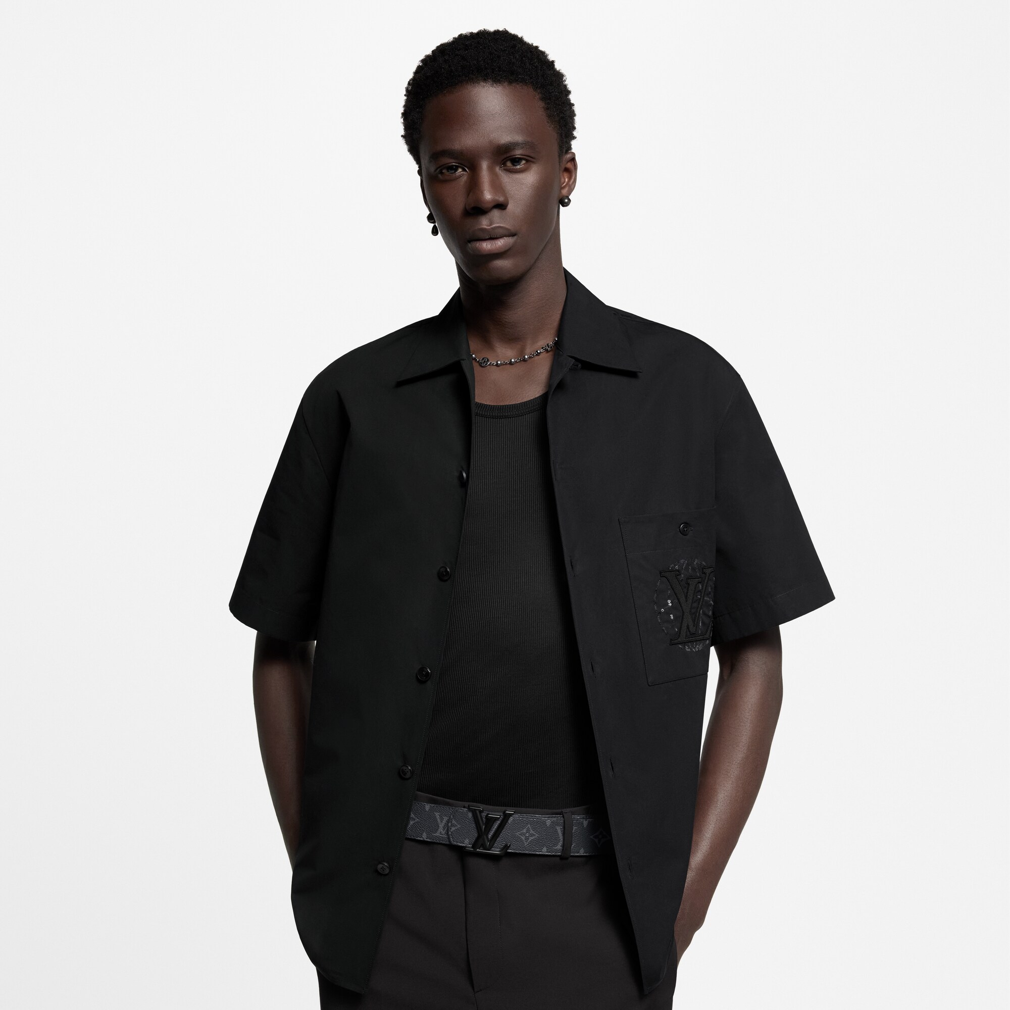 Ceinture LV Dimension 40 mm réversible Toile Monogram Éclipse Homme Accessoires Ceintures | LOUIS VUITTON (Zoom produit)