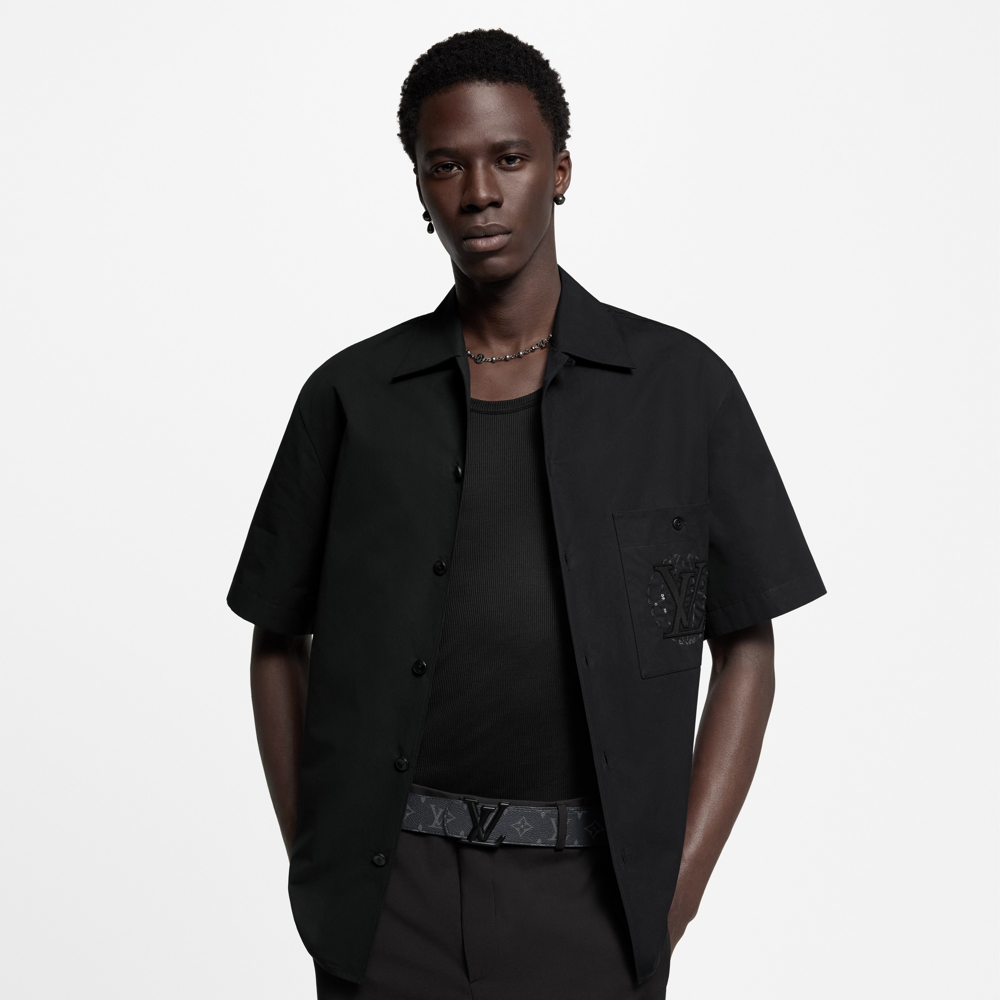 Ceinture LV Dimension 40 mm réversible Toile Monogram Éclipse Homme Accessoires Ceintures | LOUIS VUITTON (Zoom produit)